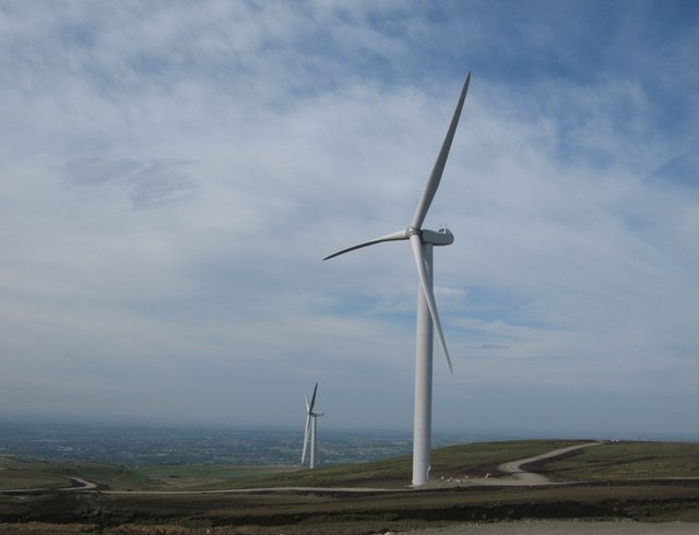 Scout Moor Wind Farm Turbine Towers 12 and 16
