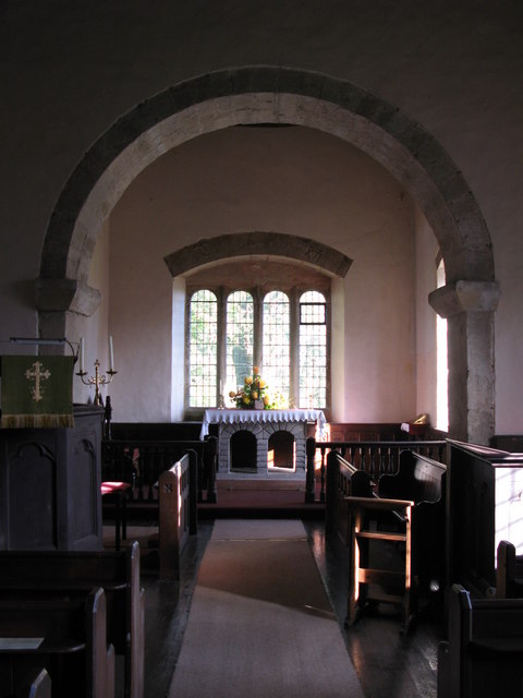 The chancel of Halton Church