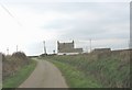 Approaching the Merddyn-y-bit road junction from the north