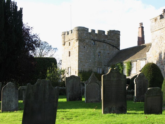 The churchyard of Halton Church