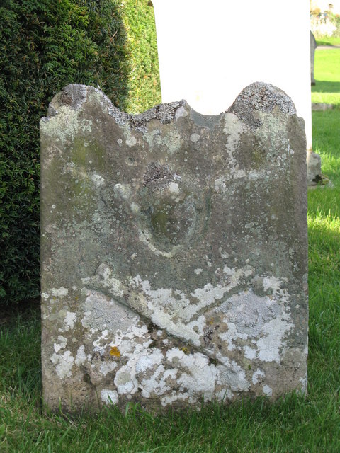 Old grave stone, Halton Church