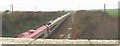 The Virgin Pendolino in the cutting at Rhosbadrig bridge