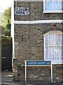 Sign for Albyn Road, SE8 - formerly St. John