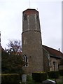 TM2550 : St Andrew's Church Tower, Hasketon by Geographer