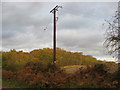 Overhead Cables near Budby Pumping Station