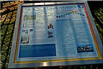 SZ9398 : Explanatory panel at Weather Station Waterloo Square Bognor Regis by P L Chadwick