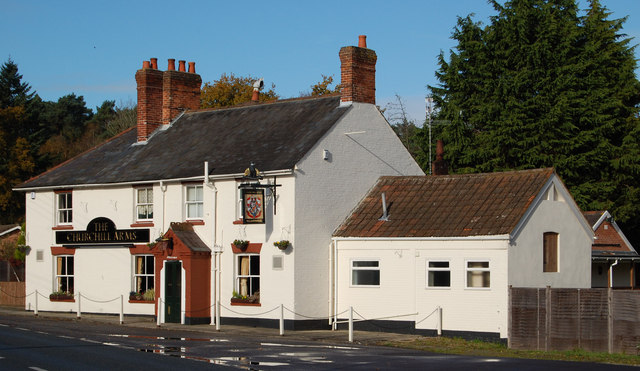 The Churchill Arms, Alderholt, Dorset © Clive Perrin cc-by-sa/2.0 ...