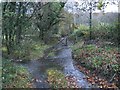 Flooded track in Cwm Cib