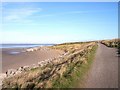 Path and sand dunes at Mockbeggar Wharf