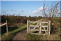 Gated footpath at Goldhanger