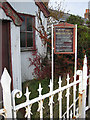 Information board at Edge End Methodist Church