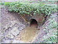 A brick built  land drain