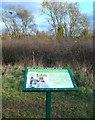 Information board at the Osiers Nature Area