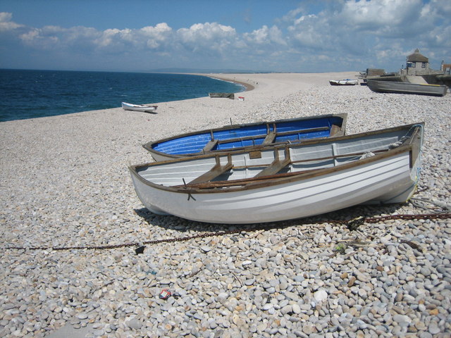 Boats on Chesil Beach