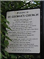 Information board about St. George