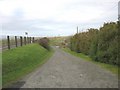 Road linking Platform 1 at Rhosneigr Station with the A 4080