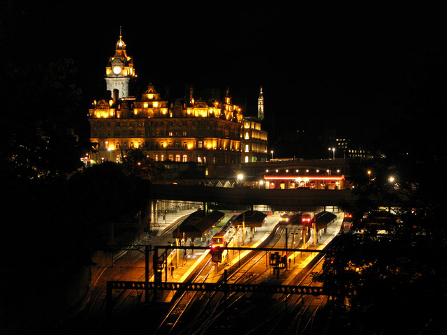 Waverley Station and The Balmoral Hotel