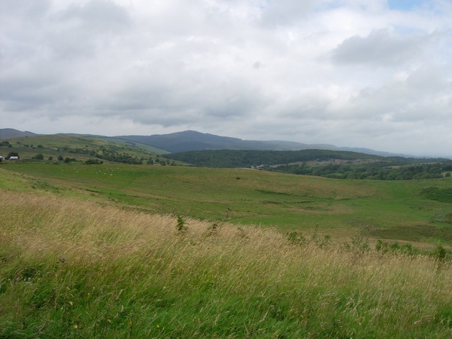 Mynydd Nercwys with Moel Famau in the distance