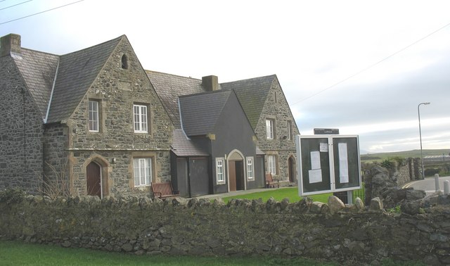 The former Church School at Llanfaelog by Eric Jones