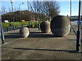 NZ2362 : Public artwork on the north bank of the Tyne by Oliver Dixon