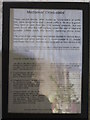 NZ0863 : Information board about the cross slabs in the porch of St. Mary's Church, Ovingham by Mike Quinn