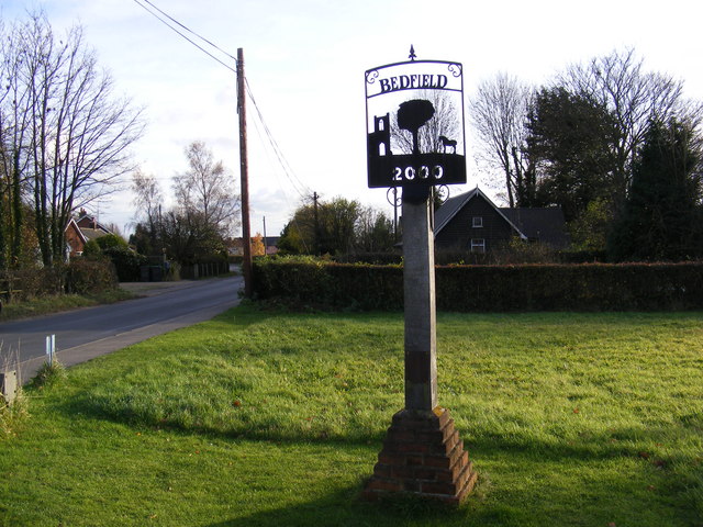Bedfield Village Sign