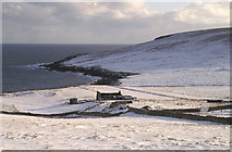 HP6410 : Hagdale, Baltasound, in the snow by Mike Pennington