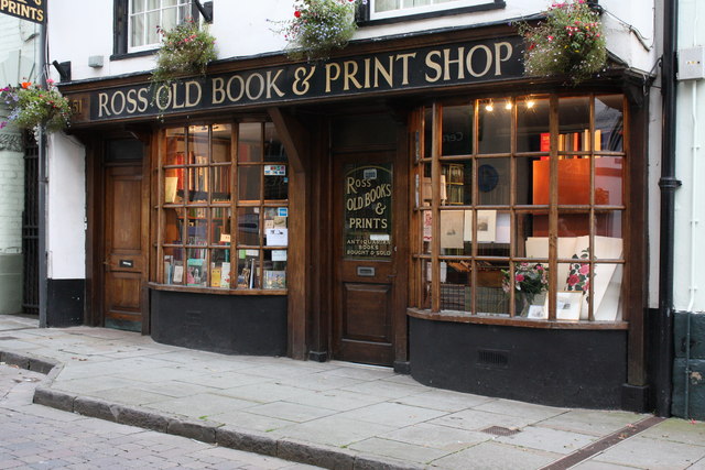 A photo of Ross Old Book & Print Shop © Simon Clarke cc-by-sa/2.0 ...