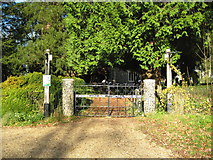 SU7364 : Swallowfield: All Saints' Church: George Halpin memorial gates by Nigel Cox