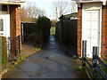 Path leading to Manor park Notts/Derby border