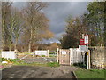 Level crossing at the north end of Tyne Green Road