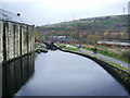 Sowerby Bridge Lock No2 on the Rochdale Canal