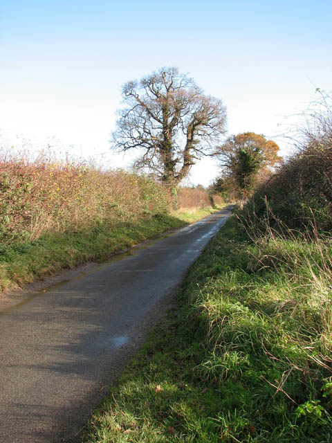 View east along Hand Lane