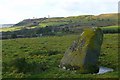 SO1458 : Standing stone near Cwmmaerdy by Graham Horn