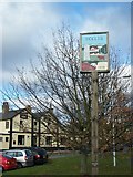 TQ7260 : Eccles Sign and Walnut Tree Pub by David Anstiss