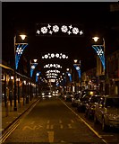SU4518 : Christmas lights in Market Street, Eastleigh by Peter Facey