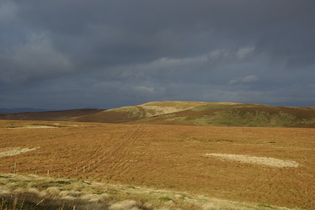 A view from Slaty Law towards Long Hill