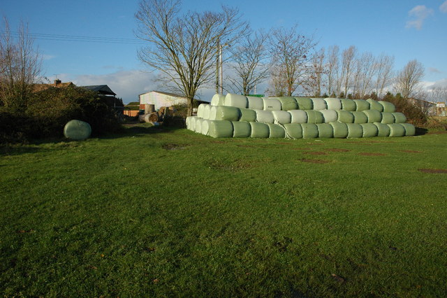 Silage bales, home Farm, Pinvin by Philip Halling