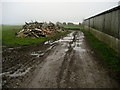 Track outside Upwood Hall Farm