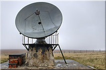 SE0132 : Disused satellite dish, Oxenhope Moor Laboratories by Phil Champion