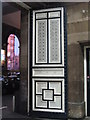 Door in the main entrance of Newcastle Central station