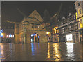 Shrewsbury Market Hall by night