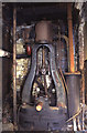 Steam engine in a cupboard.