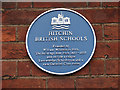 Blue Plaque on Hitchin British Schools Museum