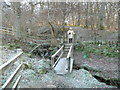 Footbridge on track to Black Spout