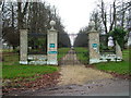TM3355 : Gates and drive, Ashe Park by John Goldsmith