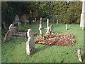 SP6305 : Waterstock graveyard by David Hawgood