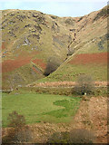 SN8056 : Craggy gully, Cwm Tywi, Powys by Roger  D Kidd