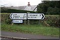 Sign on the bend