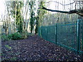 Fence preventing access to the Wharncliffe Viaduct - looking east